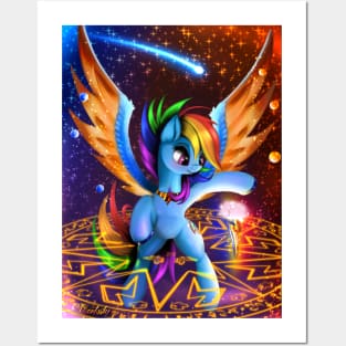 Rainbow Dash - Magic Circle Posters and Art